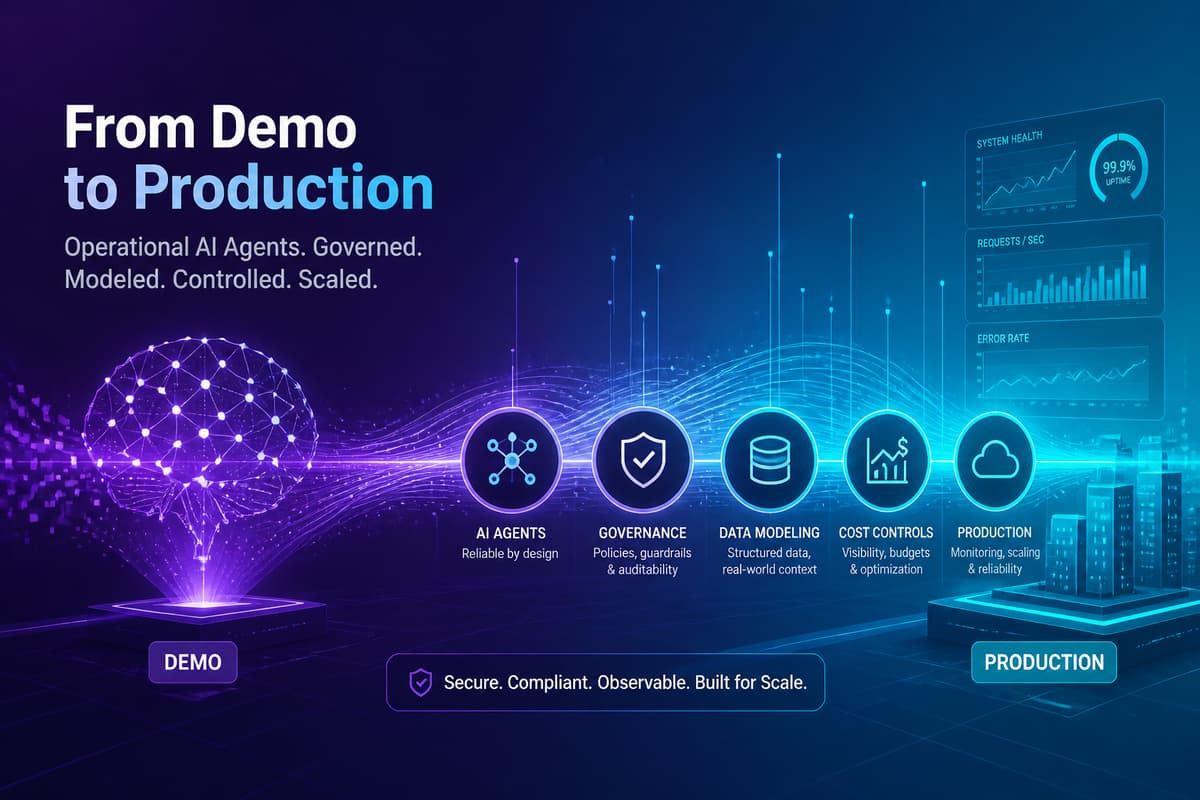 AI Agents Are Becoming Production Software: Governance, Data Modeling, and Cost Controls Are the New Differentiators