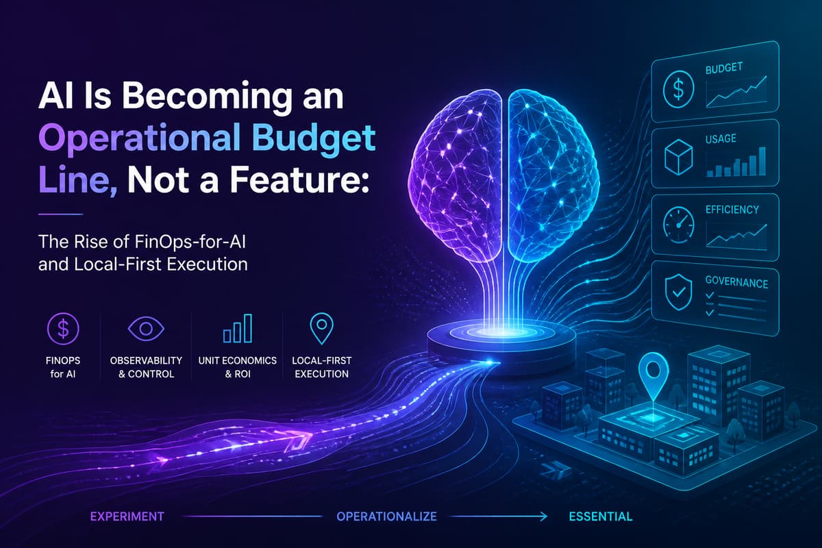 AI Is Becoming an Operational Budget Line, Not a Feature: The Rise of FinOps-for-AI and Local-First Execution