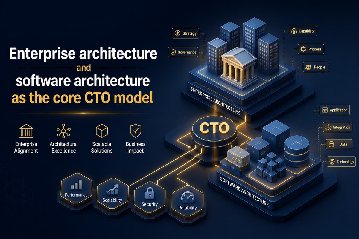 Enterprise architecture and software architecture as the core CTO model