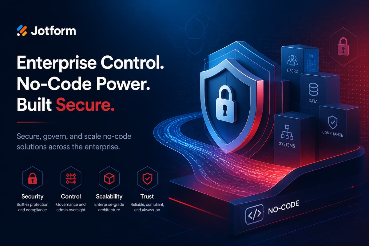 Jotform for Enterprises: Control No-Code Forms Without Losing Data, Security, or Ownership